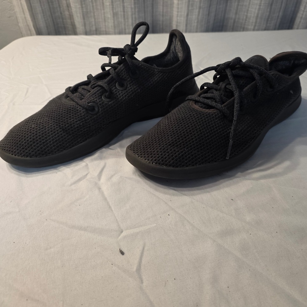 Allbirds Tree Runners Knit Sneakers Mens 10 Black Walking Casual Comfort Shoes